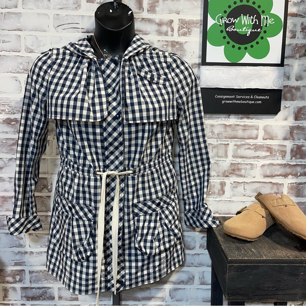 Women's Black and White Checkered Jacket 💙